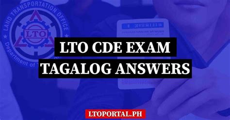 cde online validation exam answers tagalog|LTO CDE Validation Exam Tagalog Reviewer .